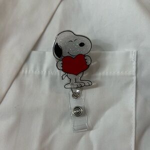 Snoopy Heart Badge Reel